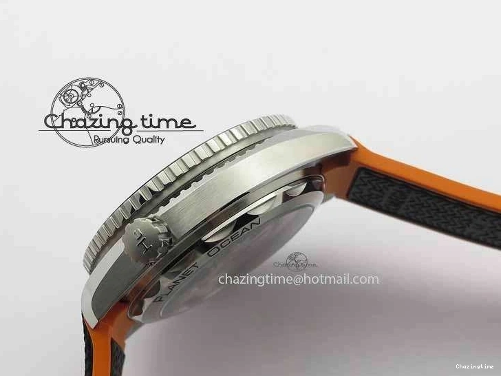 0521 Resilient Planet Ocean 2016 43.5mm SS OM 1:1 Best Edition Black Dial On Black Nylon Strap A 8167